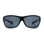 Mens Choppers Flaming Arm 90s Wrap Biker Manly Plastic Sunglasses