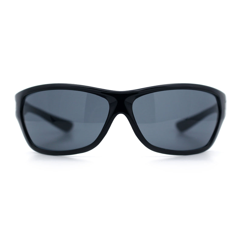 Mens Choppers Flaming Arm 90s Wrap Biker Manly Plastic Sunglasses