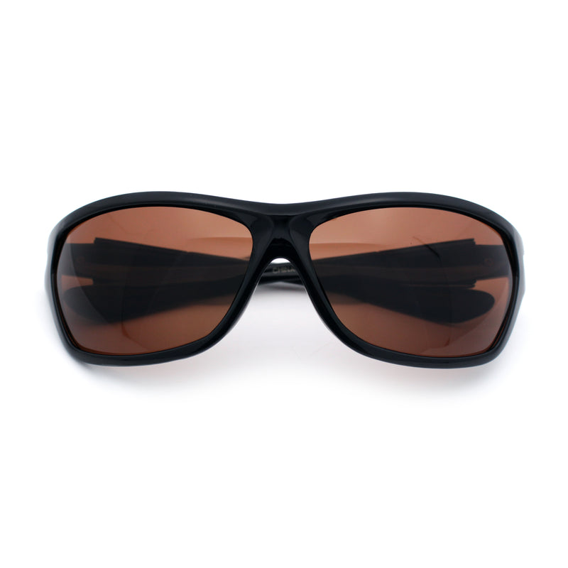 Mens Choppers Flaming Arm 90s Wrap Biker Manly Plastic Sunglasses