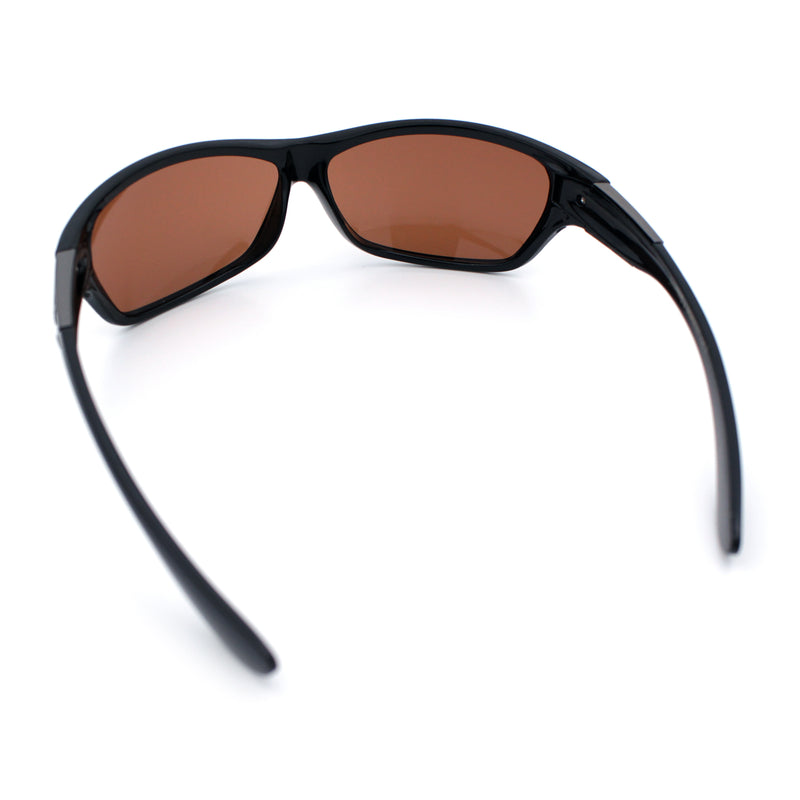 Mens Choppers Flaming Arm 90s Wrap Biker Manly Plastic Sunglasses