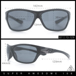 Mens Choppers Flaming Arm 90s Wrap Biker Manly Plastic Sunglasses