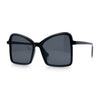 Womens Diva Oversized Butterfly Thin Plastic Fashion Retro Sunglasses