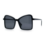 Womens Diva Oversized Butterfly Thin Plastic Fashion Retro Sunglasses