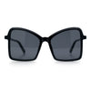 Womens Diva Oversized Butterfly Thin Plastic Fashion Retro Sunglasses