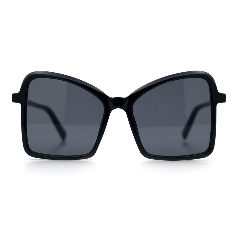 Womens Diva Oversized Butterfly Thin Plastic Fashion Retro Sunglasses
