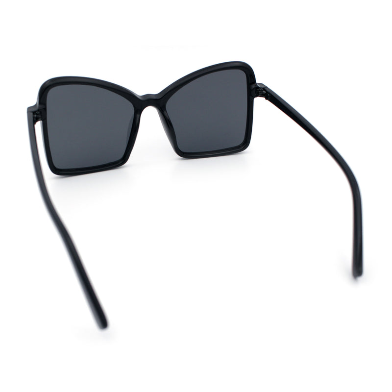 Womens Diva Oversized Butterfly Thin Plastic Fashion Retro Sunglasses
