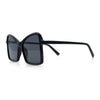 Womens Diva Oversized Butterfly Thin Plastic Fashion Retro Sunglasses