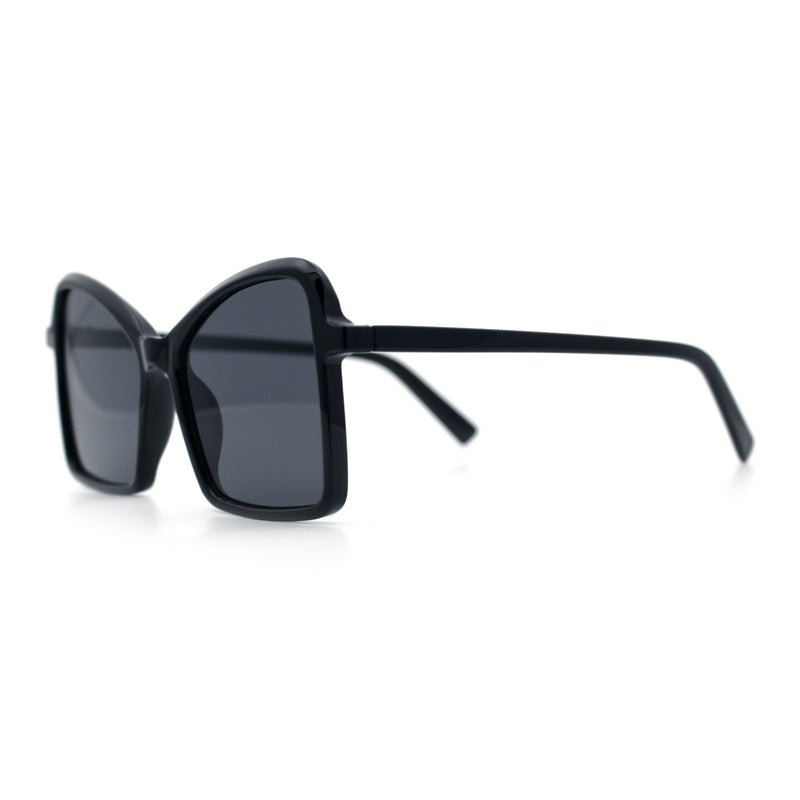 Womens Diva Oversized Butterfly Thin Plastic Fashion Retro Sunglasses