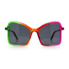 Womens Diva Oversized Butterfly Thin Plastic Fashion Retro Sunglasses
