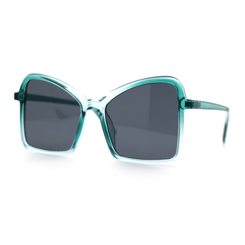Womens Diva Oversized Butterfly Thin Plastic Fashion Retro Sunglasses