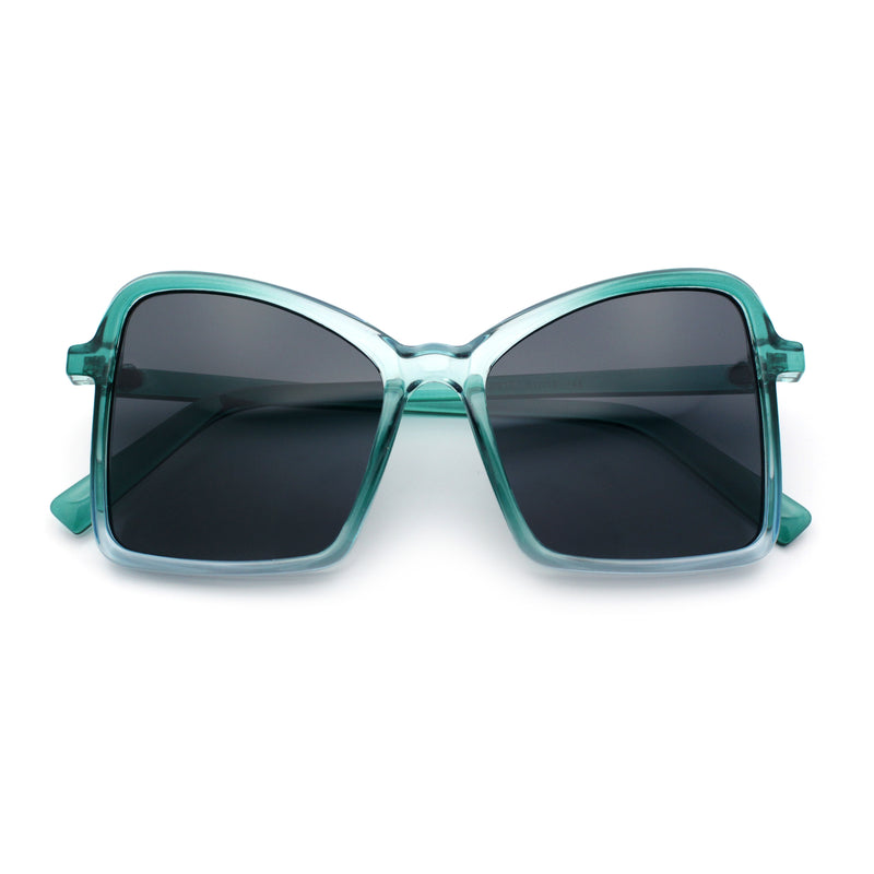 Womens Diva Oversized Butterfly Thin Plastic Fashion Retro Sunglasses