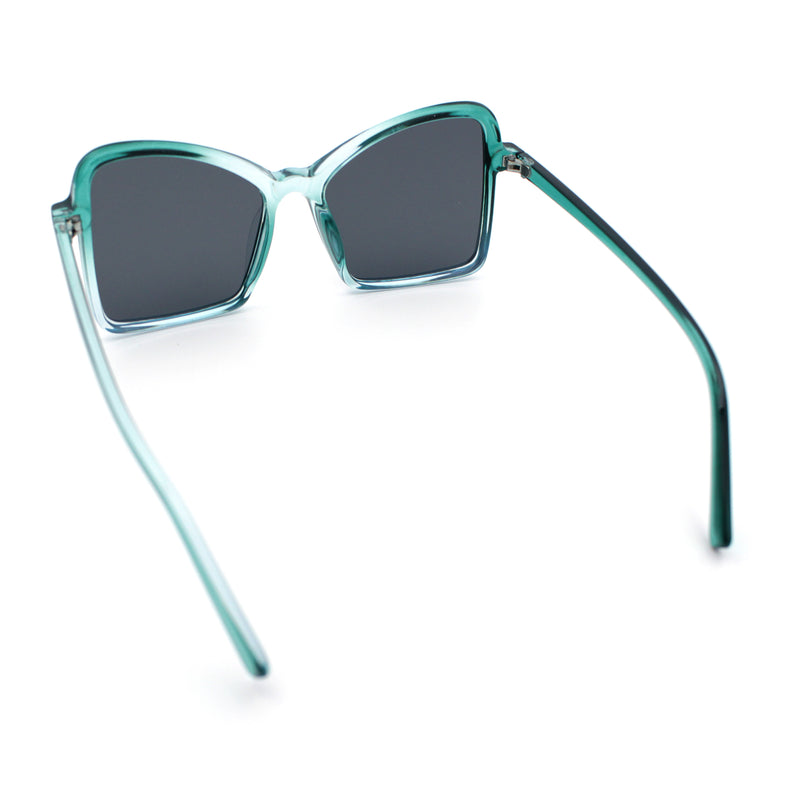 Womens Diva Oversized Butterfly Thin Plastic Fashion Retro Sunglasses