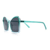 Womens Diva Oversized Butterfly Thin Plastic Fashion Retro Sunglasses