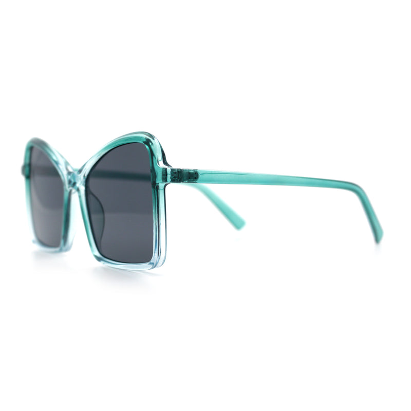Womens Diva Oversized Butterfly Thin Plastic Fashion Retro Sunglasses