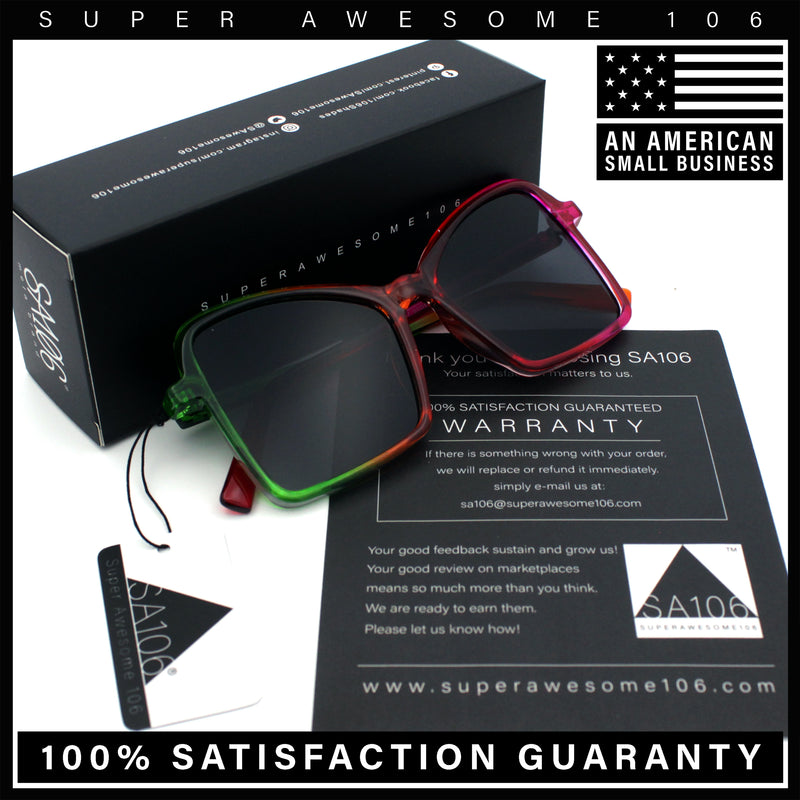 Womens Diva Oversized Butterfly Thin Plastic Fashion Retro Sunglasses