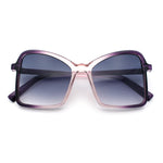 Womens Diva Oversized Butterfly Thin Plastic Fashion Retro Sunglasses