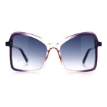 Womens Diva Oversized Butterfly Thin Plastic Fashion Retro Sunglasses