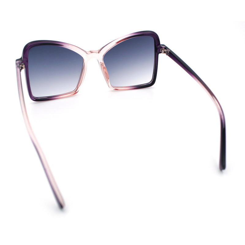 Womens Diva Oversized Butterfly Thin Plastic Fashion Retro Sunglasses
