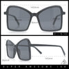 Womens Diva Oversized Butterfly Thin Plastic Fashion Retro Sunglasses
