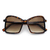 Womens Diva Oversized Butterfly Thin Plastic Fashion Retro Sunglasses