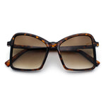 Womens Diva Oversized Butterfly Thin Plastic Fashion Retro Sunglasses