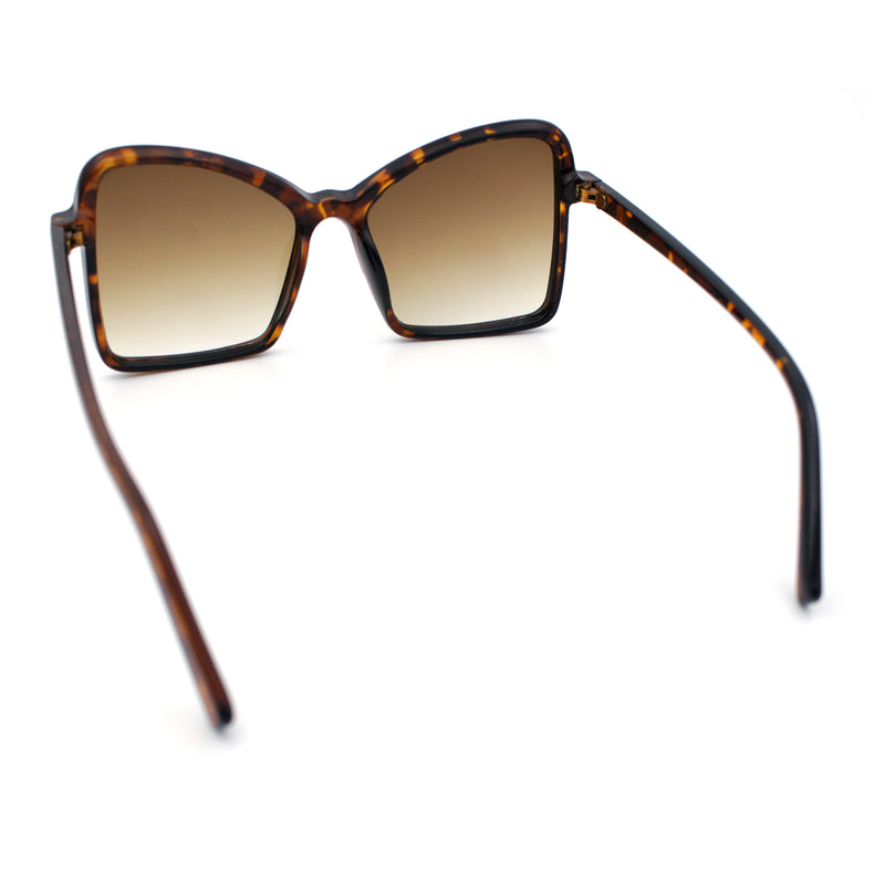 Womens Diva Oversized Butterfly Thin Plastic Fashion Retro Sunglasses