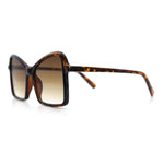 Womens Diva Oversized Butterfly Thin Plastic Fashion Retro Sunglasses