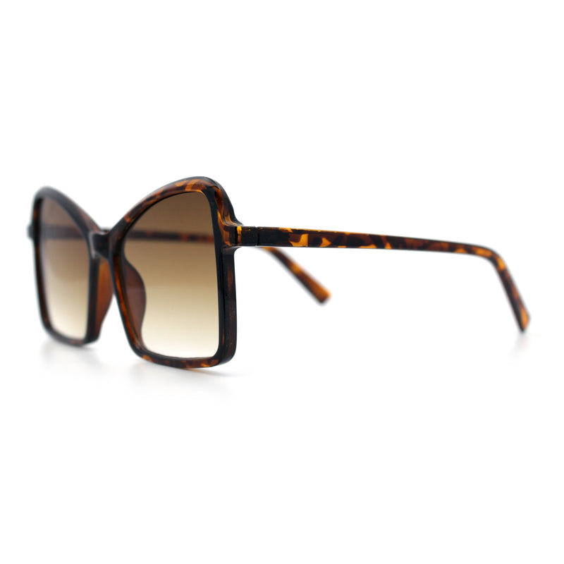 Womens Diva Oversized Butterfly Thin Plastic Fashion Retro Sunglasses