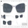 Womens Diva Oversized Butterfly Thin Plastic Fashion Retro Sunglasses