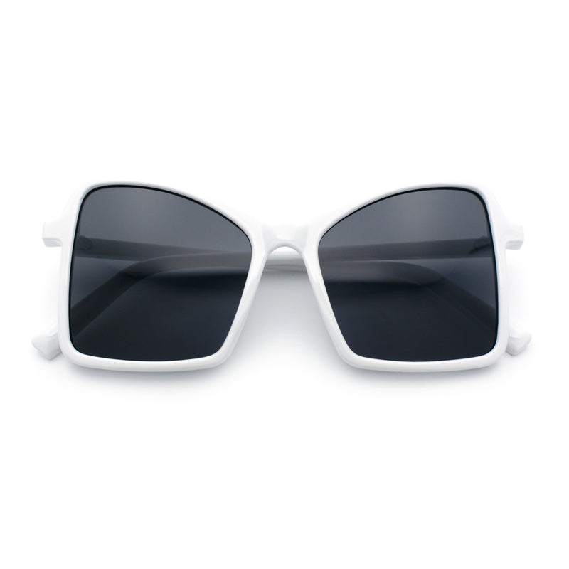 Womens Diva Oversized Butterfly Thin Plastic Fashion Retro Sunglasses