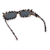 Fun Shockwave Jolt Shape Narrow Rectangle Bold Retro Fashion Sunglasses