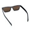 Mens Classic Narrow Rectangle Horn Rim Hipster Hustler Dad Shade Sunglasses