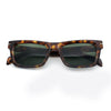 Mens Classic Narrow Rectangle Horn Rim Hipster Hustler Dad Shade Sunglasses