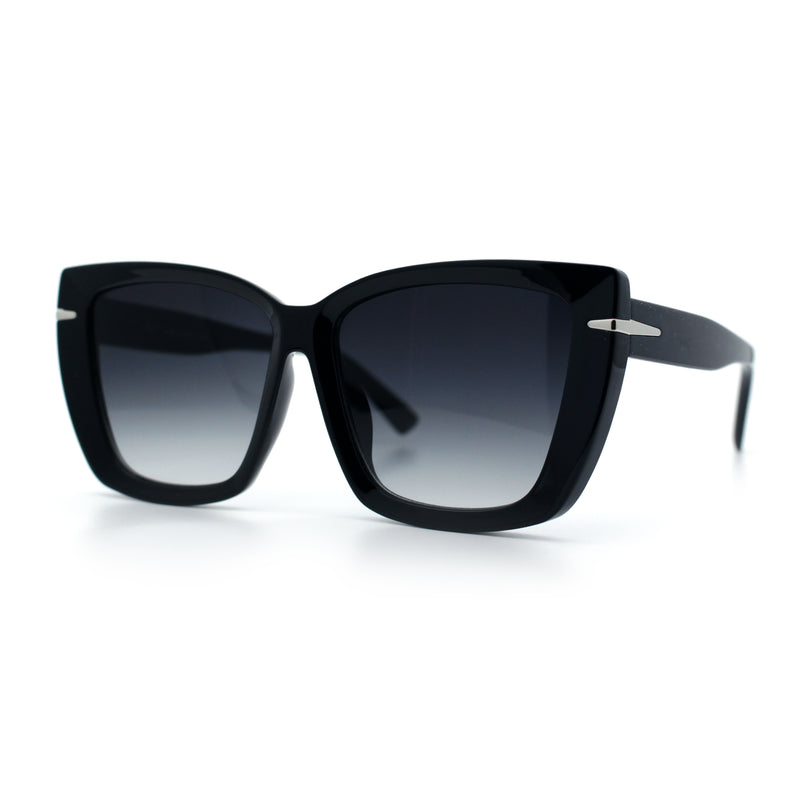 Womens Classic 90s Squared Oversize Butterfly Designer Fashion Sunglasses