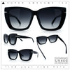 Womens Classic 90s Squared Oversize Butterfly Designer Fashion Sunglasses