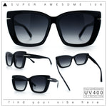 Womens Classic 90s Squared Oversize Butterfly Designer Fashion Sunglasses