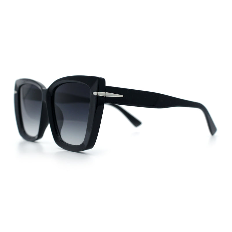 Womens Classic 90s Squared Oversize Butterfly Designer Fashion Sunglasses