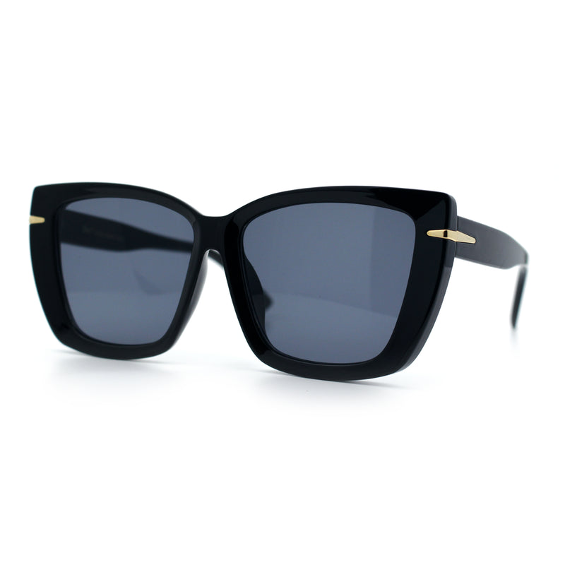 Womens Classic 90s Squared Oversize Butterfly Designer Fashion Sunglasses