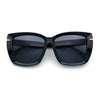 Womens Classic 90s Squared Oversize Butterfly Designer Fashion Sunglasses