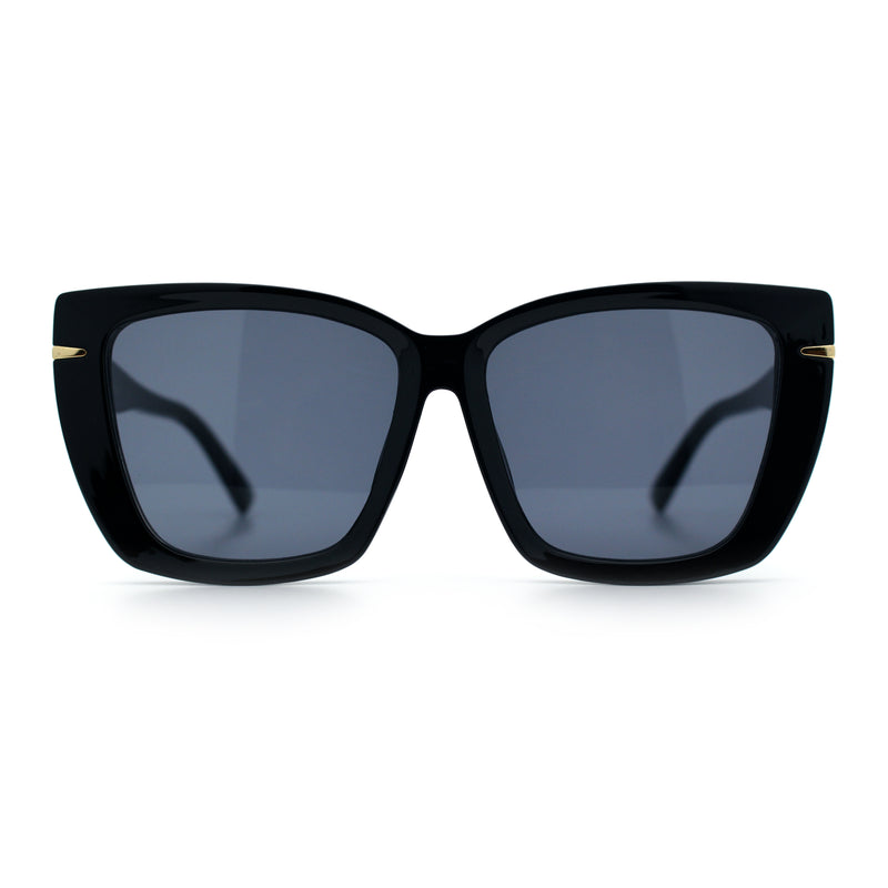 Womens Classic 90s Squared Oversize Butterfly Designer Fashion Sunglasses