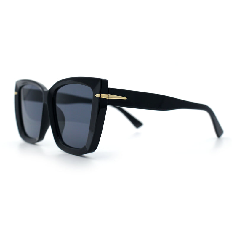 Womens Classic 90s Squared Oversize Butterfly Designer Fashion Sunglasses
