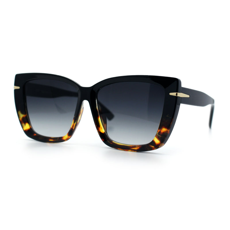Womens Classic 90s Squared Oversize Butterfly Designer Fashion Sunglasses