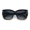 Womens Classic 90s Squared Oversize Butterfly Designer Fashion Sunglasses