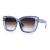 Womens Classic 90s Squared Oversize Butterfly Designer Fashion Sunglasses