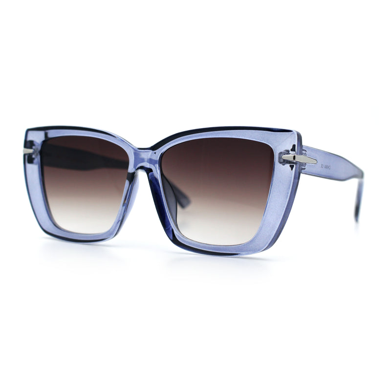 Womens Classic 90s Squared Oversize Butterfly Designer Fashion Sunglasses