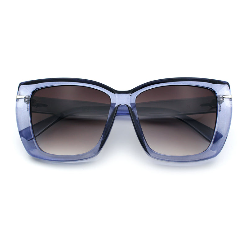 Womens Classic 90s Squared Oversize Butterfly Designer Fashion Sunglasses