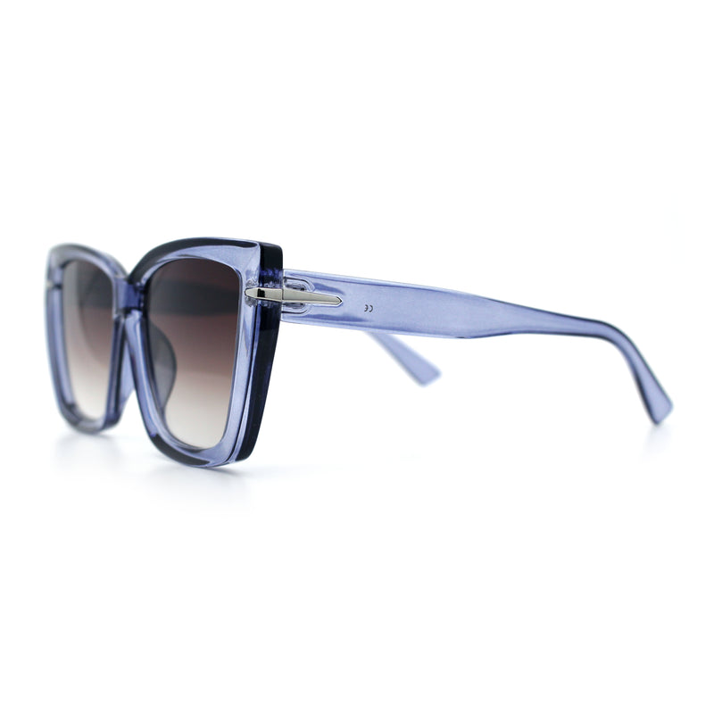 Womens Classic 90s Squared Oversize Butterfly Designer Fashion Sunglasses