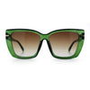 Womens Classic 90s Squared Oversize Butterfly Designer Fashion Sunglasses