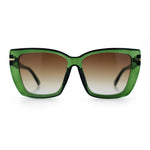 Womens Classic 90s Squared Oversize Butterfly Designer Fashion Sunglasses