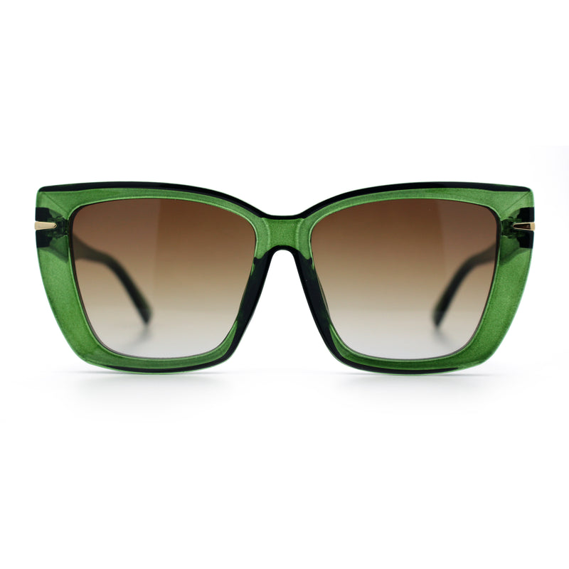 Womens Classic 90s Squared Oversize Butterfly Designer Fashion Sunglasses
